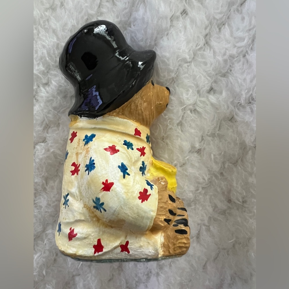 Vintage Paddington honey Bear in Pyjamas Hand Painted Plaster Ornament 1970s 80s - Picture 6 of 13